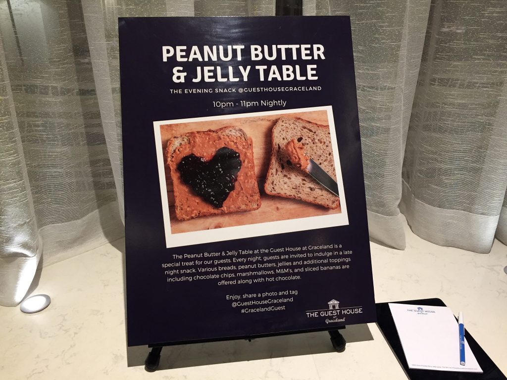 Avond-snack in het hotel in Memphis